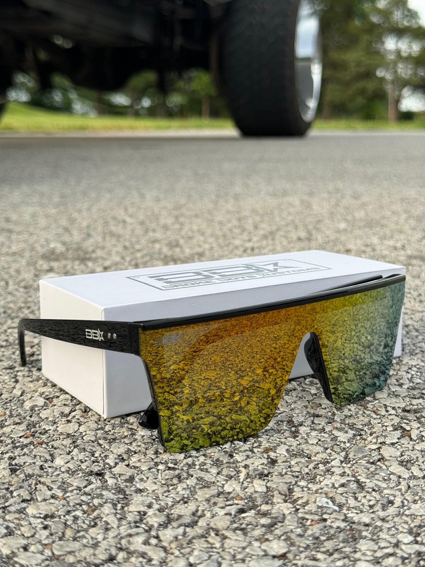 Orange Lens Black Frame