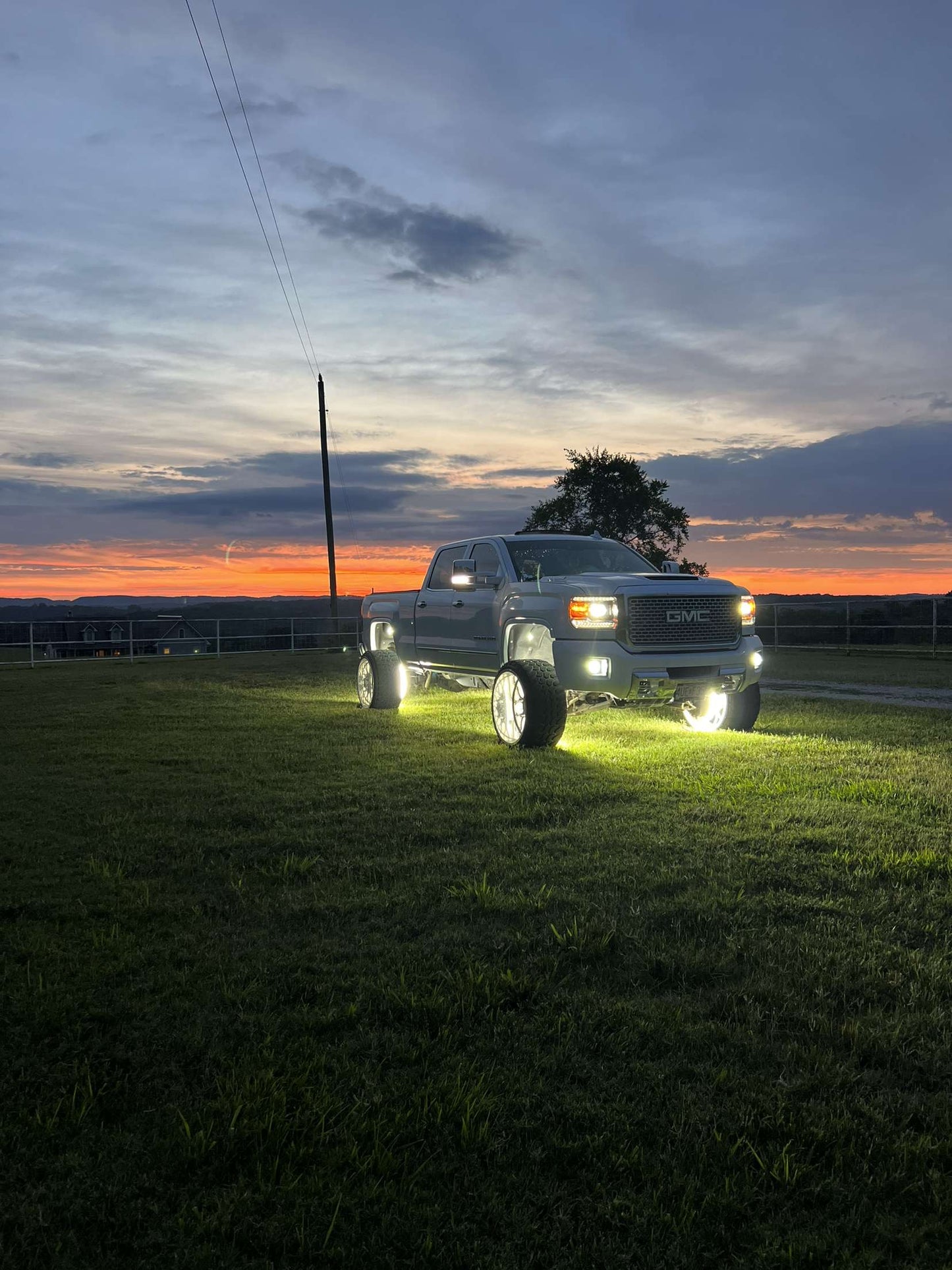 5 Row Pure White Wheel Light Kit