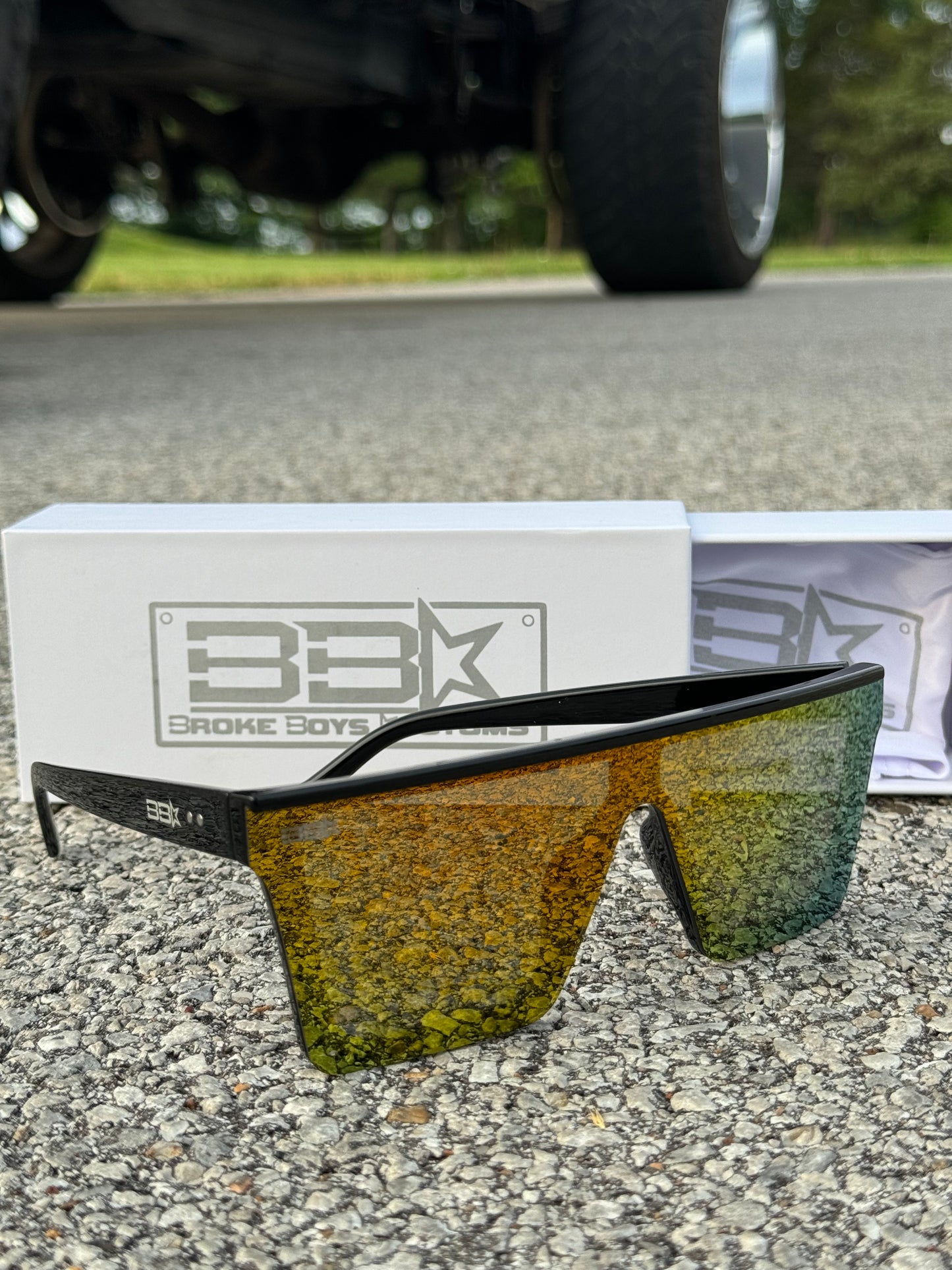 Orange Lens Black Frame