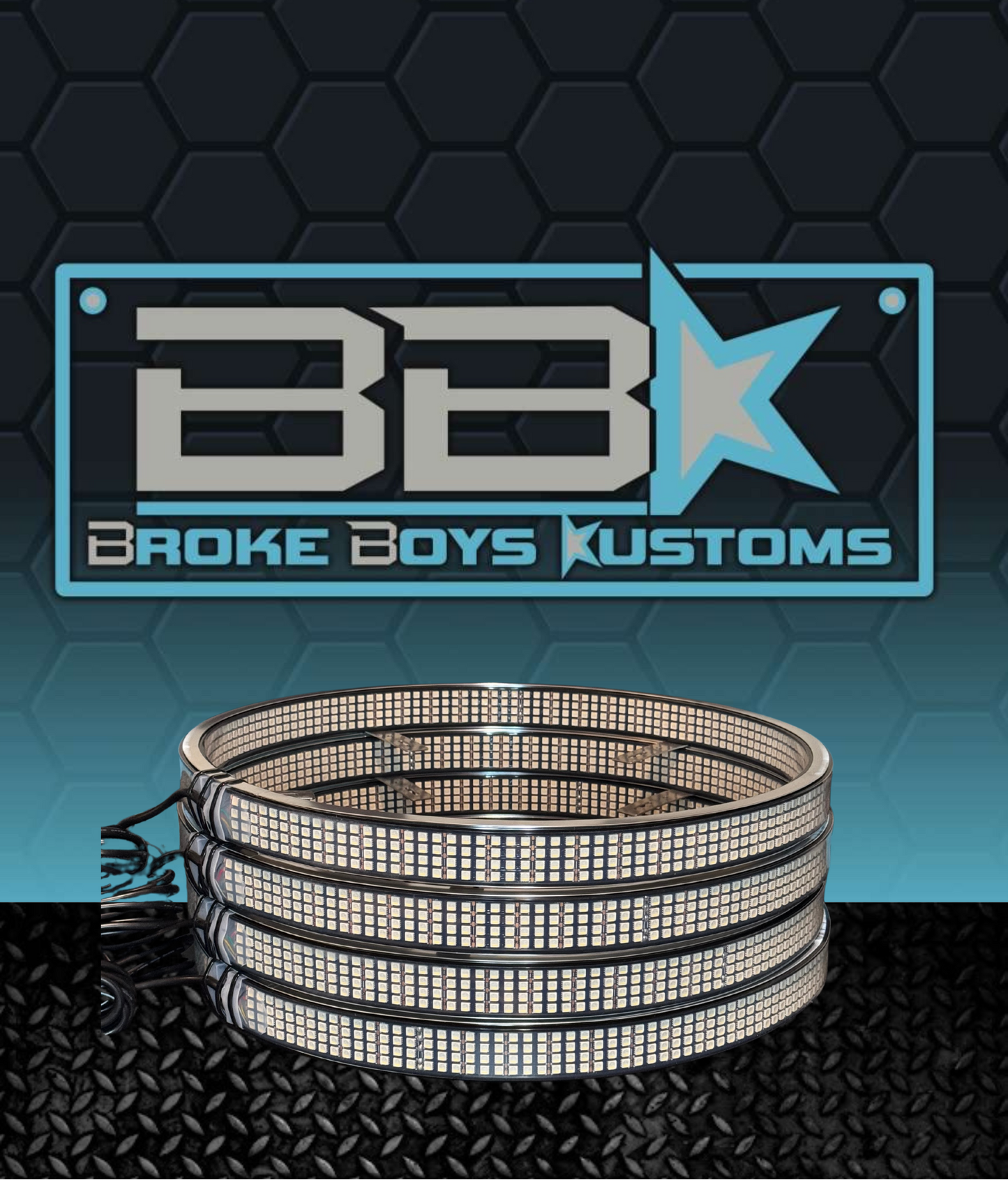 8 Row RGBW Wheel Light Kit