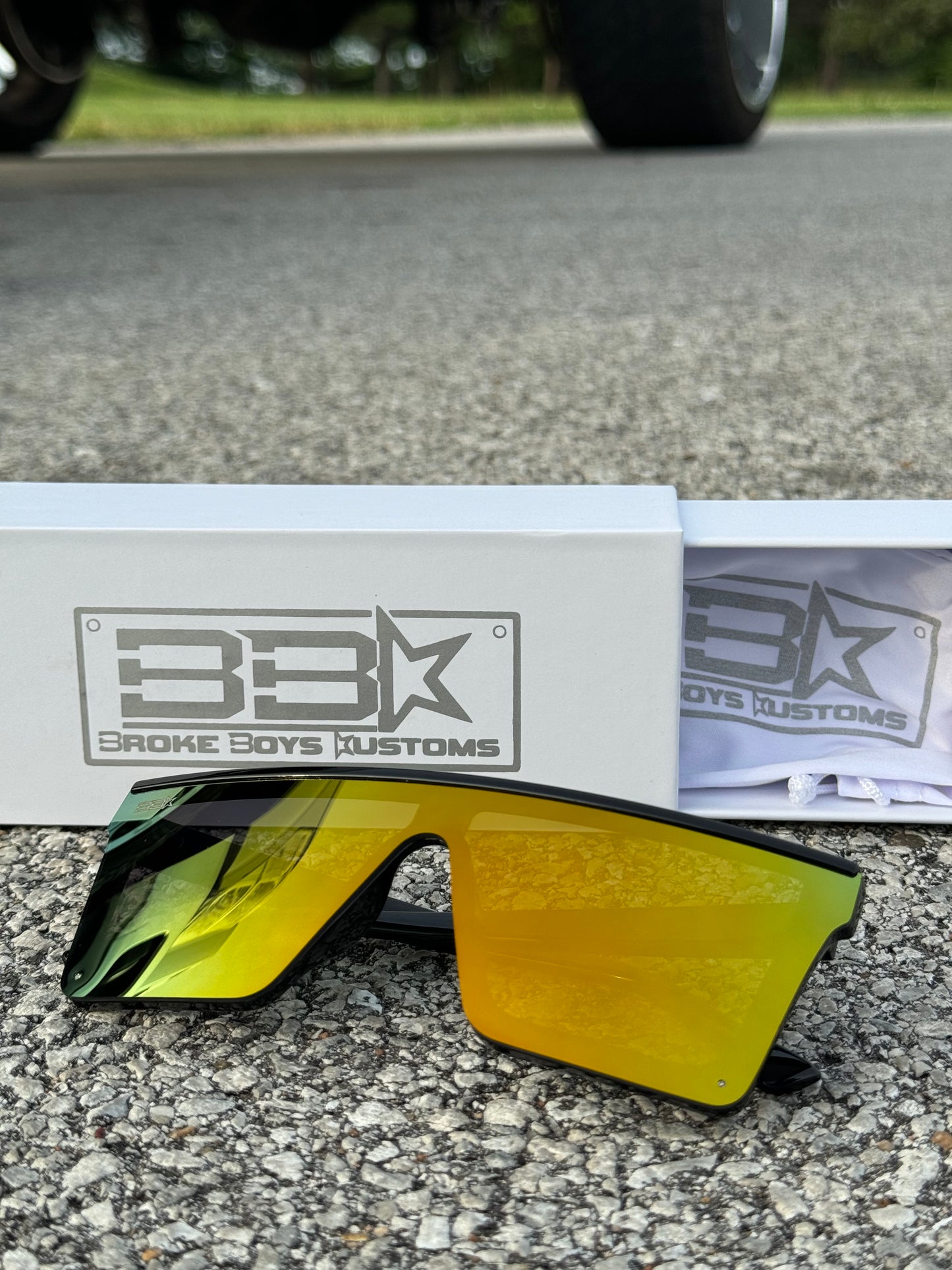 Orange Lens Black Frame