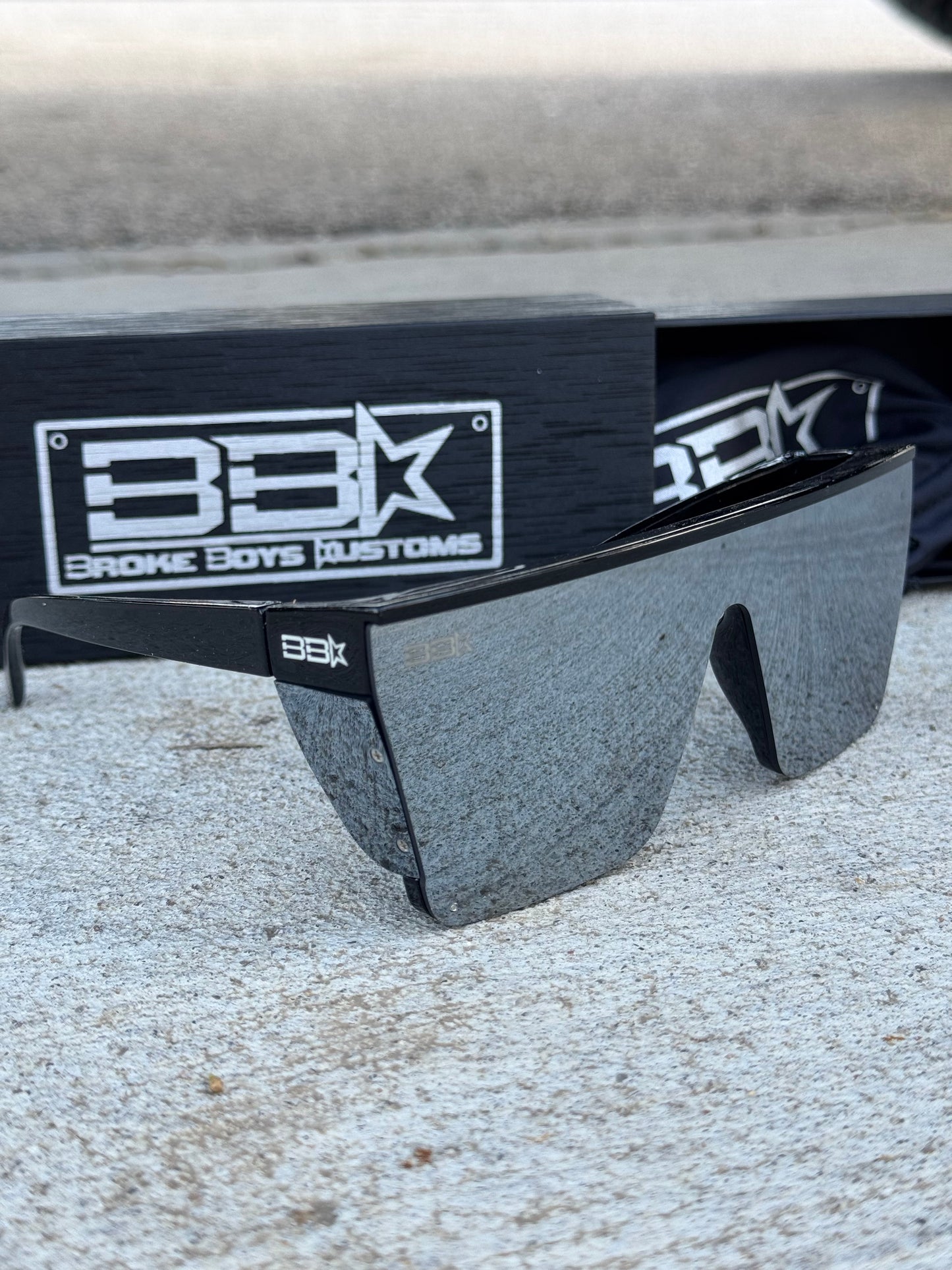 SAFETY Silver Lens Black Frame