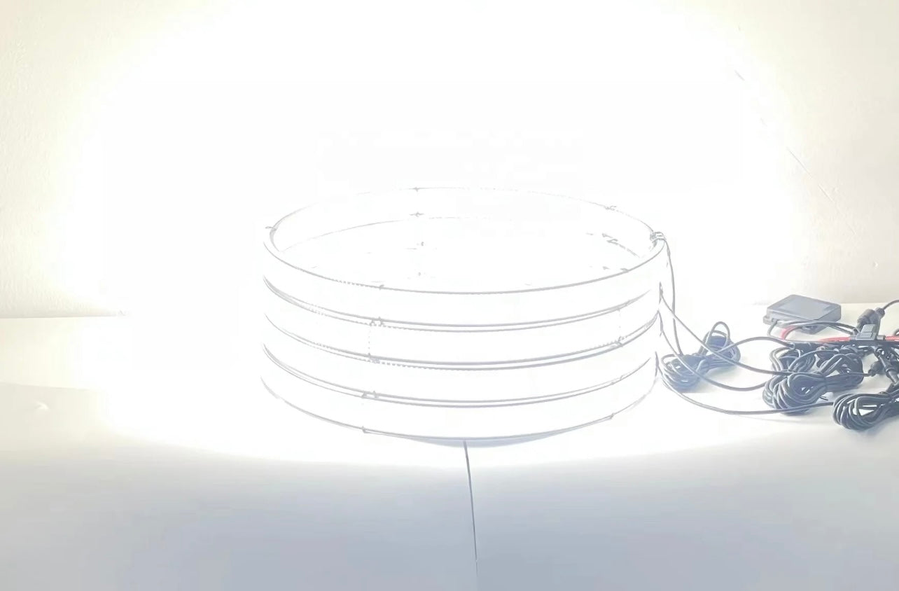 10 Row Pure White Wheel Light Kit